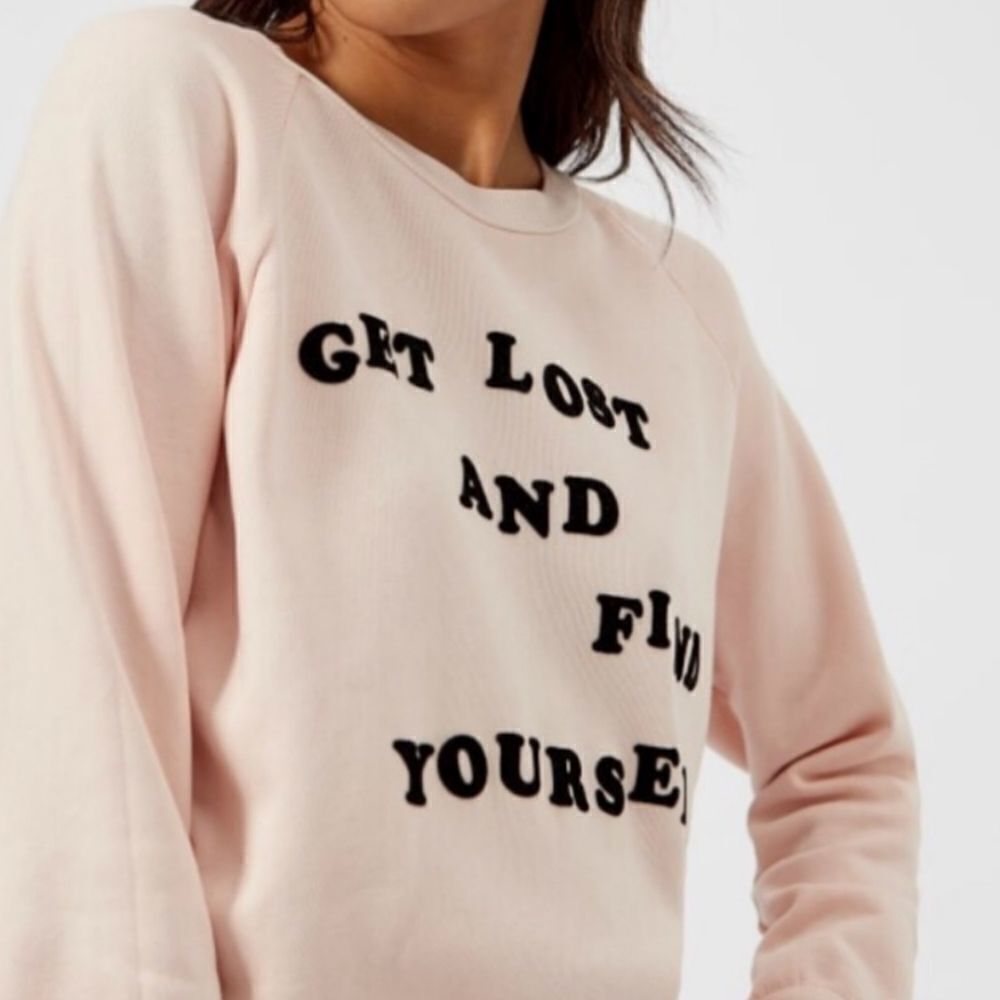 Wildfox Blush Pink Get Lost And Find Yourself Tee - Picture 3 of 10